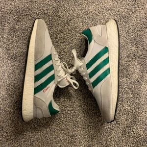 Men’s adidas iniki runners white and green